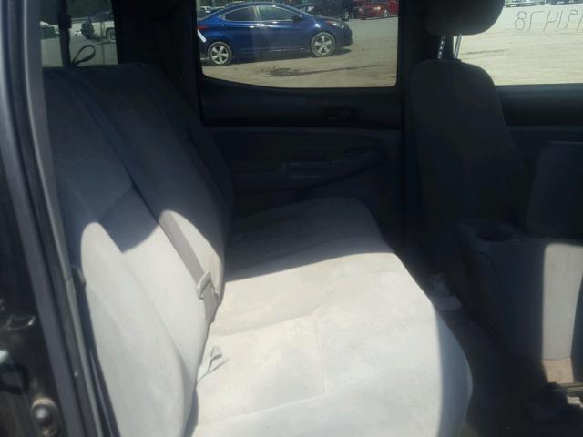 5TELU42N66Z292196 - 2006 TOYOTA TACOMA DOU შავი ფოტო 6