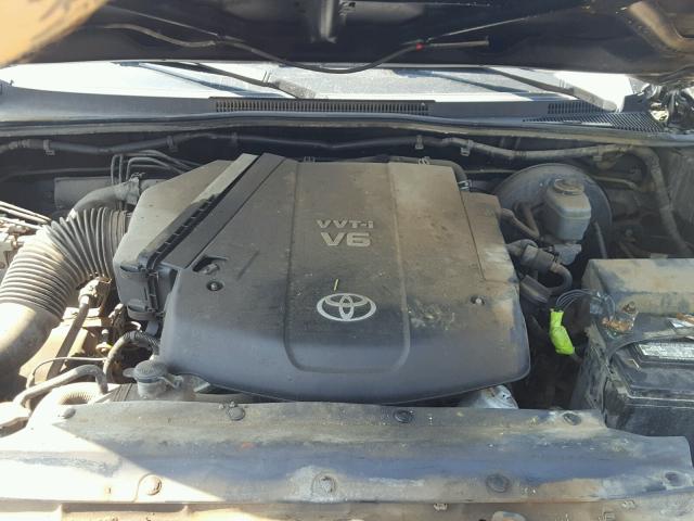 5TELU42N66Z292196 - 2006 TOYOTA TACOMA DOU შავი ფოტო 7