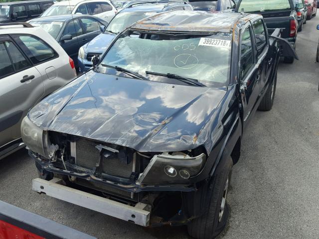 5TELU42N66Z292196 - 2006 TOYOTA TACOMA DOU შავი ფოტო 9