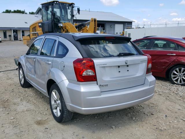 1B3CB3HA7BD182797 - 2011 DODGE CALIBER MA GRAY photo 3