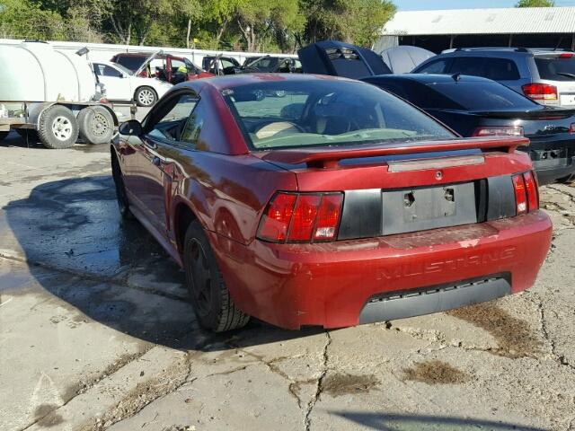 1FAFP40483F312235 - 2003 FORD MUSTANG RED photo 3