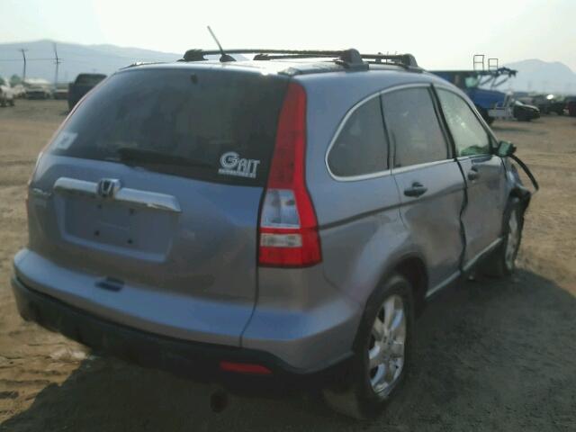 JHLRE48517C086558 - 2007 HONDA CR-V BLUE photo 4