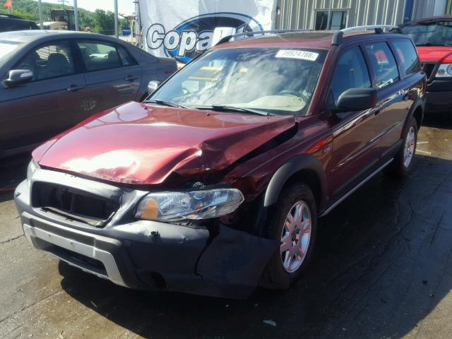 YV4SZ592761225239 - 2006 VOLVO XC70 MAROON photo 2