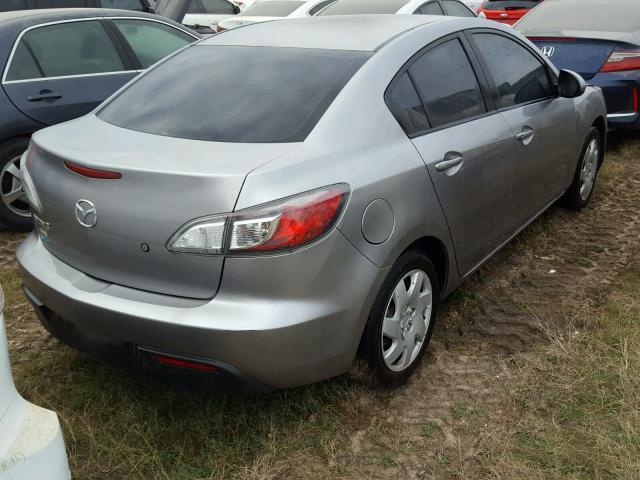 JM1BL1UF6B1428477 - 2011 MAZDA 3 I SILVER photo 4