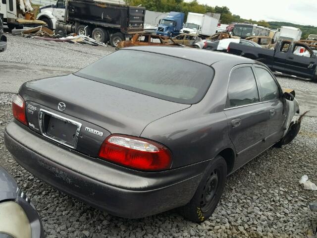 1YVGF22C815222655 - 2001 MAZDA 626 GRAY photo 4