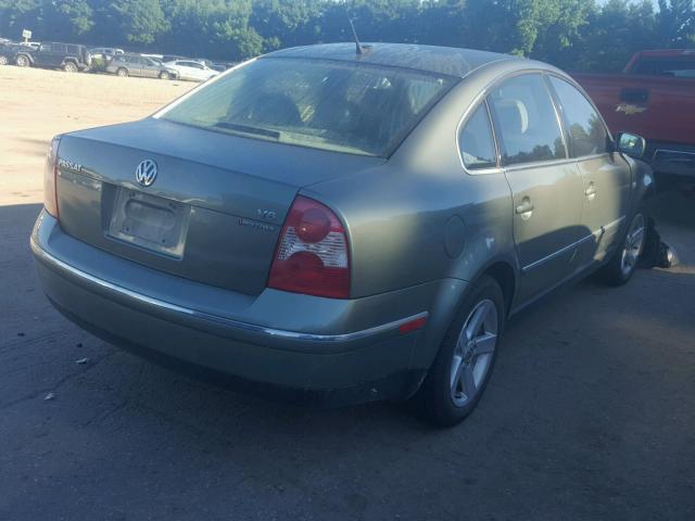 WVWTH63B04P142335 - 2004 VOLKSWAGEN PASSAT GLX GREEN photo 4