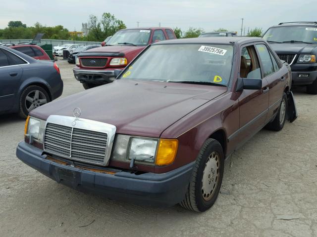 WDBEB33D7HA271884 - 1987 MERCEDES-BENZ 300 DT BURGUNDY photo 2