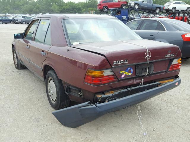 WDBEB33D7HA271884 - 1987 MERCEDES-BENZ 300 DT BURGUNDY photo 3