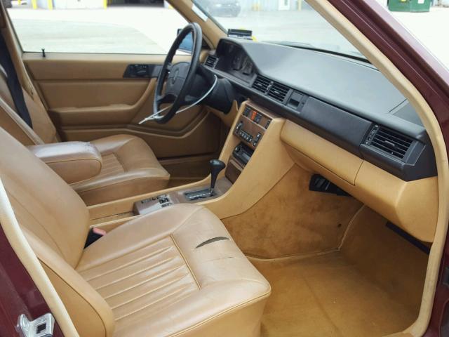 WDBEB33D7HA271884 - 1987 MERCEDES-BENZ 300 DT BURGUNDY photo 5