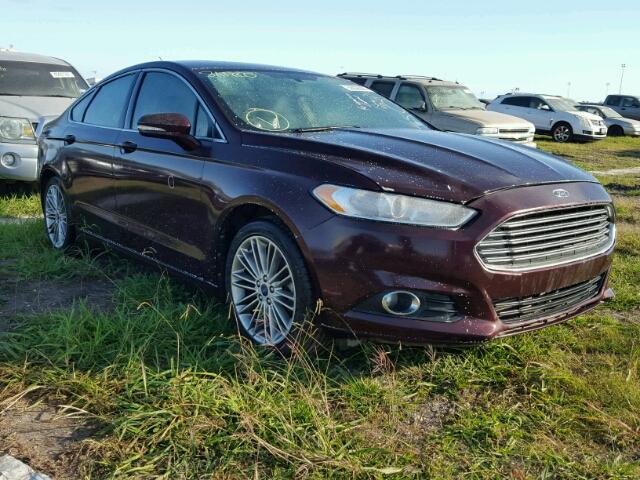 3FA6P0H91DR297767 - 2013 FORD FUSION BURGUNDY photo 1