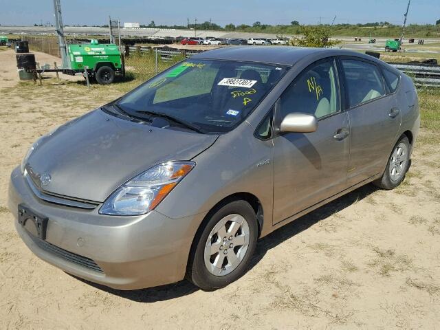 JTDKB20U297880706 - 2009 TOYOTA PRIUS TAN photo 2