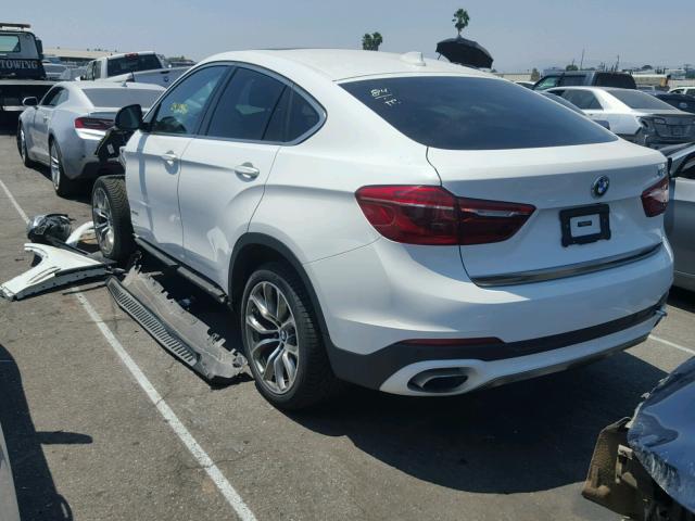 5UXKU6C59F0F93844 - 2015 BMW X6 XDRIVE5 WHITE photo 3