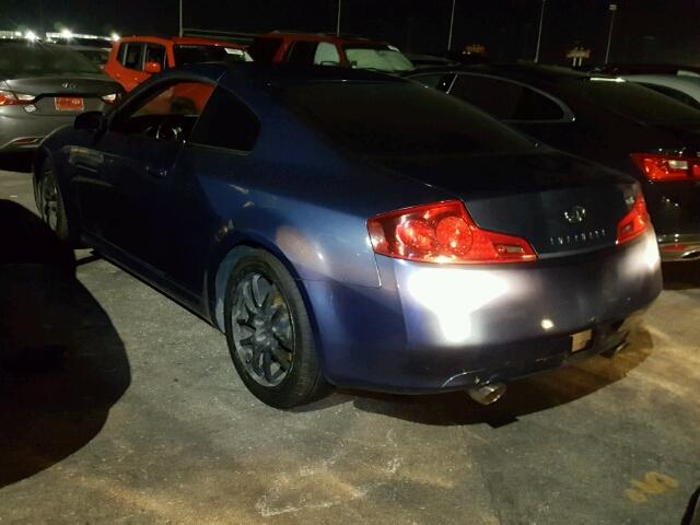 JNKCV54E36M721074 - 2006 INFINITI G35 BLUE photo 3