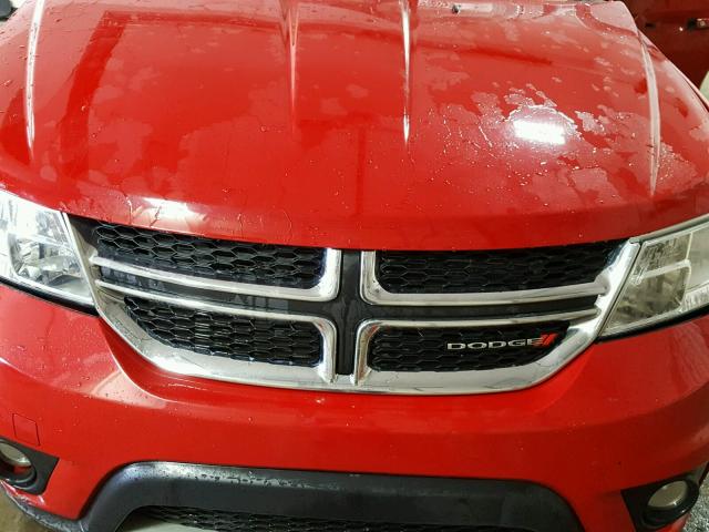 3C4PDCBG9CT372927 - 2012 DODGE JOURNEY SX RED photo 7