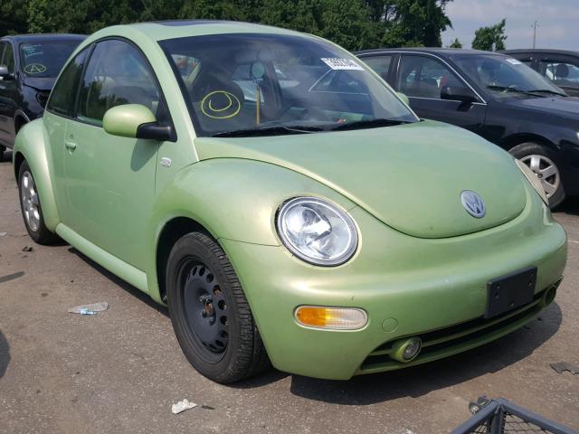 3VWCB21C02M445850 - 2002 VOLKSWAGEN NEW BEETLE მწვანე ფოტო 1