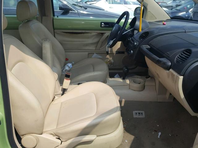 3VWCB21C02M445850 - 2002 VOLKSWAGEN NEW BEETLE მწვანე ფოტო 5