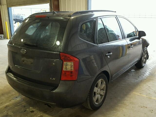 KNAFG525377088665 - 2007 KIA RONDO BASE GRAY photo 4