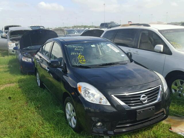 3N1CN7AP8CL802096 - 2012 NISSAN VERSA S BLACK photo 1