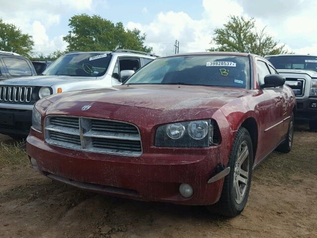 2B3KA43G27H890644 - 2007 DODGE CHARGER RED photo 2