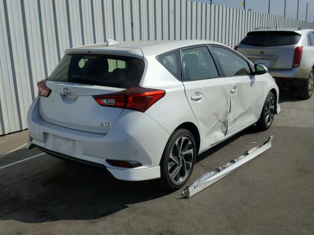 JTNKARJE9GJ516202 - 2016 TOYOTA SCION IM WHITE photo 4