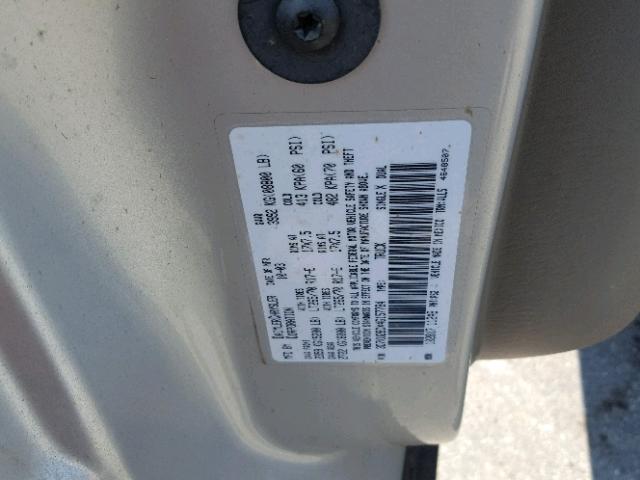 3D7KU28DX4G157784 - 2004 DODGE RAM 2500 S SILVER photo 10