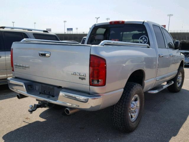3D7KU28DX4G157784 - 2004 DODGE RAM 2500 S SILVER photo 4