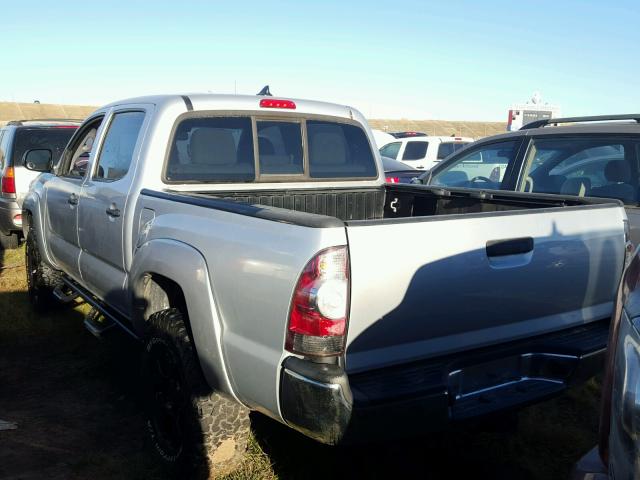 5TFLU4ENXCX045343 - 2012 TOYOTA TACOMA ვერცხლისფერი ფოტო 3