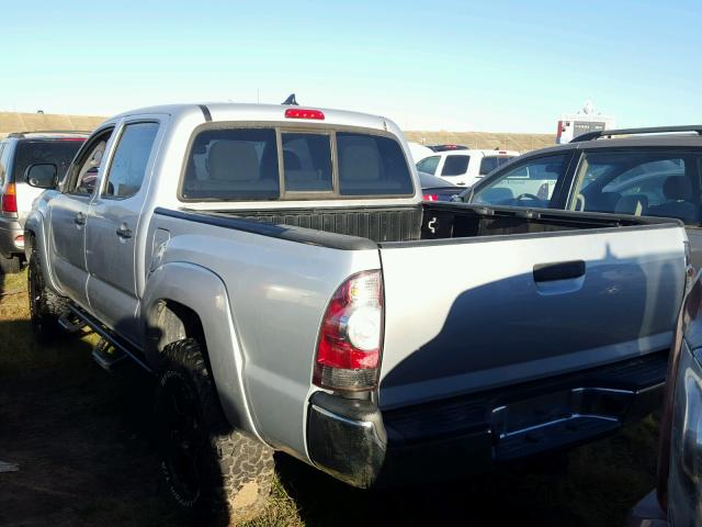 5TFLU4ENXCX045343 - 2012 TOYOTA TACOMA SILVER photo 3