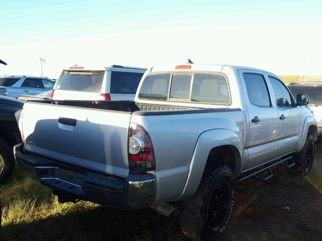 5TFLU4ENXCX045343 - 2012 TOYOTA TACOMA ვერცხლისფერი ფოტო 4