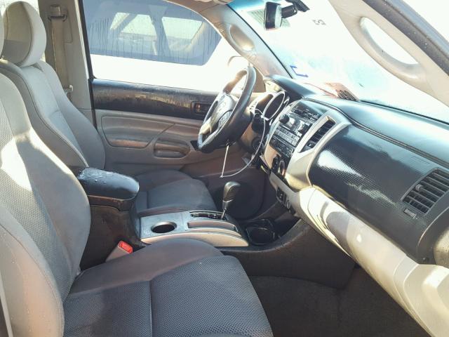 5TFLU4ENXCX045343 - 2012 TOYOTA TACOMA ვერცხლისფერი ფოტო 5