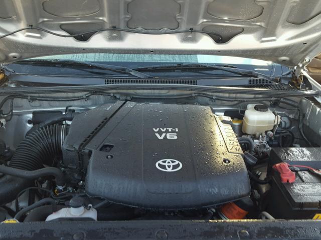 5TFLU4ENXCX045343 - 2012 TOYOTA TACOMA ვერცხლისფერი ფოტო 7