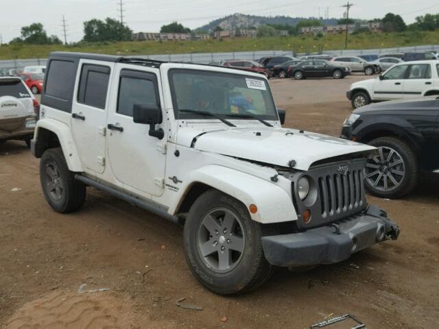 1C4HJWDG5DL596253 - 2013 JEEP WRANGLER U WHITE photo 1