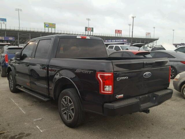 1FTEW1CP8GKE71718 - 2016 FORD F150 BLACK photo 3
