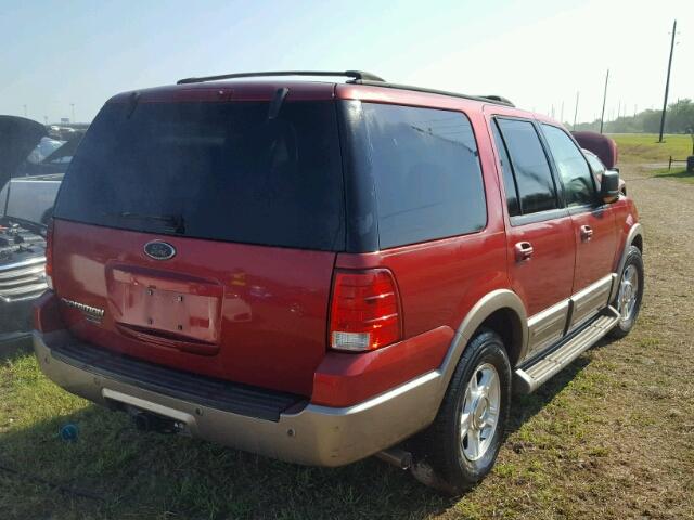 1FMRU17W34LB01870 - 2004 FORD EXPEDITION RED photo 4