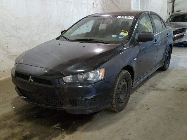 JA32U1FU3AU008549 - 2010 MITSUBISHI LANCER DE BLACK photo 2