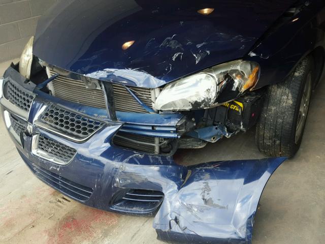 1B3EL46TX6N280559 - 2006 DODGE STRATUS SX BLUE photo 9