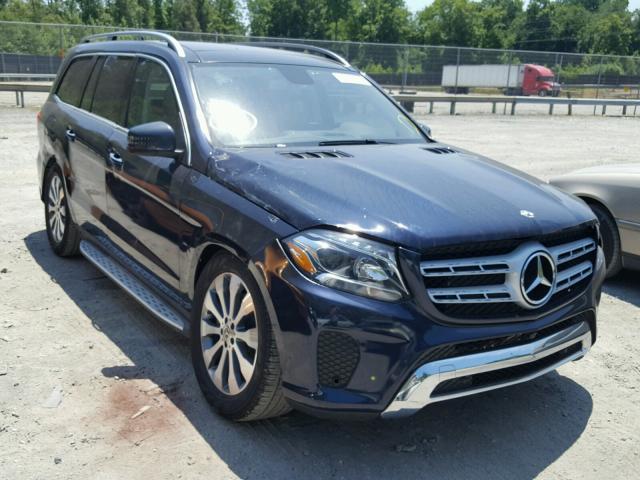 4JGDF6EE6JB013778 - 2018 MERCEDES-BENZ GLS 450 4M BLUE photo 1