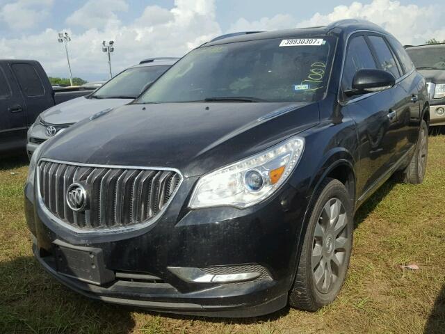 5GAKRCKDXGJ303843 - 2016 BUICK ENCLAVE BLACK photo 2