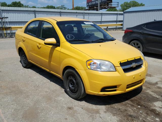KL1TD5DEXAB128764 - 2010 CHEVROLET AVEO LS YELLOW photo 1