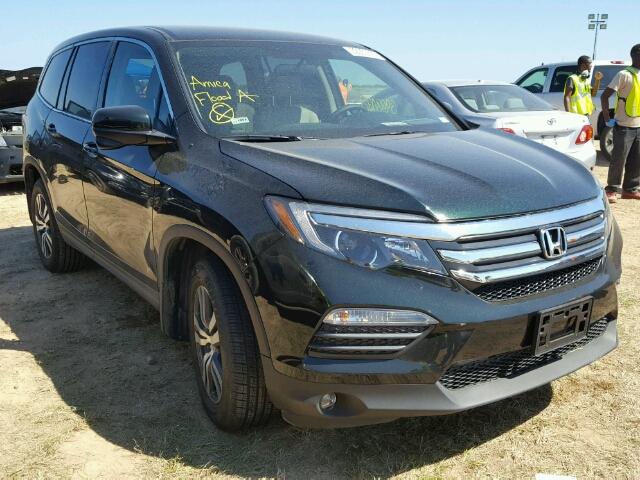 5FNYF5H34HB000660 - 2017 HONDA PILOT GREEN photo 1