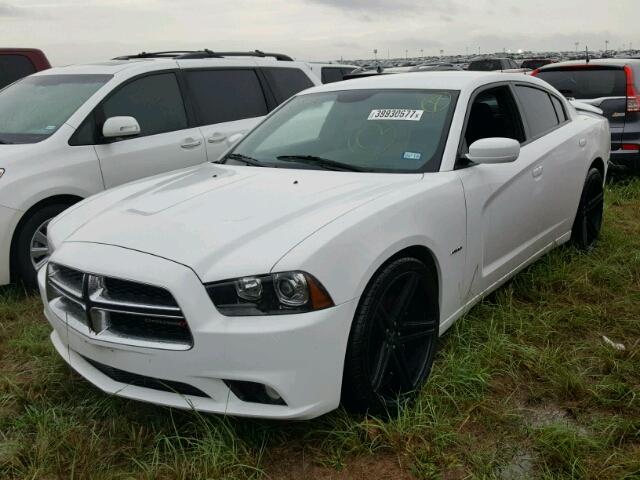 2C3CDXCT3EH255037 - 2014 DODGE CHARGER R/ WHITE photo 2