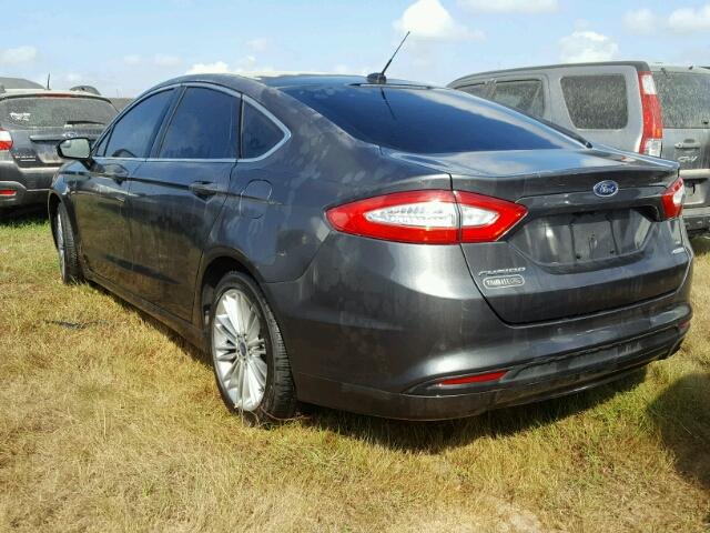 3FA6P0HD4GR249799 - 2016 FORD FUSION SE GRAY photo 3