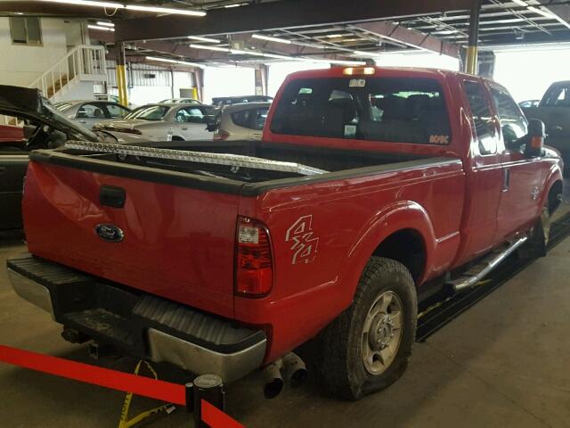 1FT7X2BT6CED22193 - 2012 FORD F250 SUPER RED photo 4