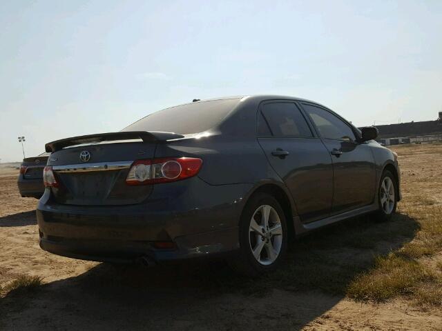 2T1BU4EE9BC745542 - 2011 TOYOTA COROLLA GRAY photo 4