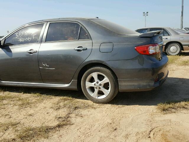 2T1BU4EE9BC745542 - 2011 TOYOTA COROLLA GRAY photo 9