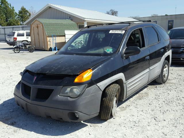 3G7DA03E41S505487 - 2001 PONTIAC AZTEK BLACK photo 2