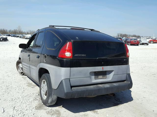 3G7DA03E41S505487 - 2001 PONTIAC AZTEK BLACK photo 3