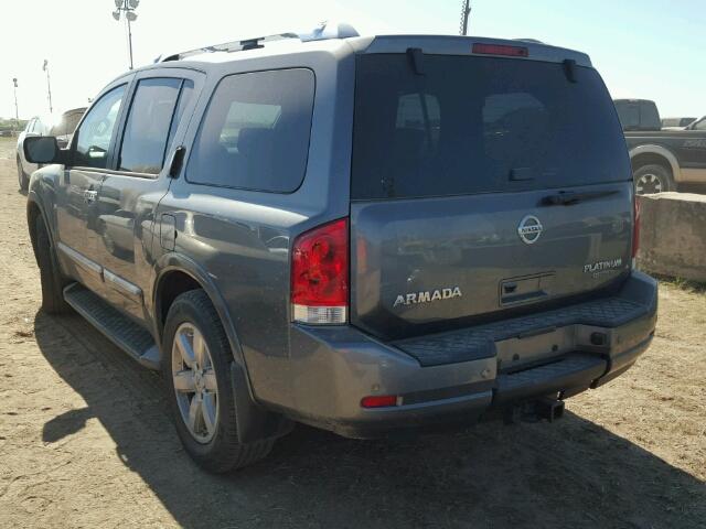 5N1BA0ND9EN608591 - 2014 NISSAN ARMADA GRAY photo 3