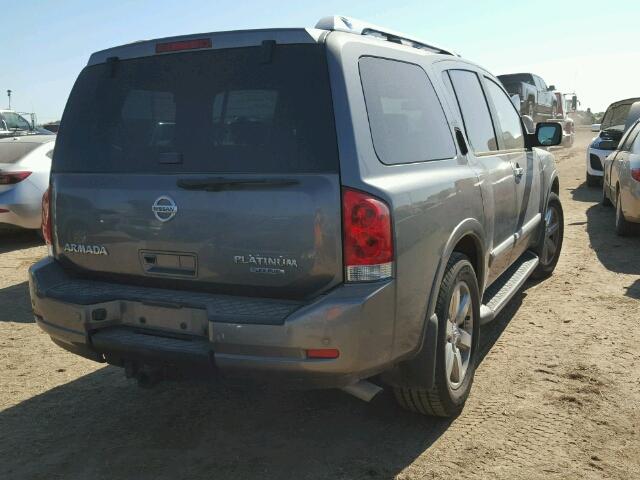 5N1BA0ND9EN608591 - 2014 NISSAN ARMADA GRAY photo 4