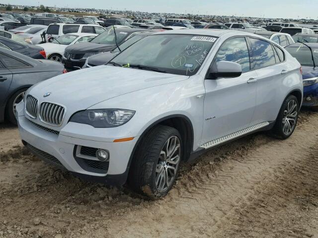 5UXFG8C57DL592298 - 2013 BMW X6 ვერცხლისფერი ფოტო 2